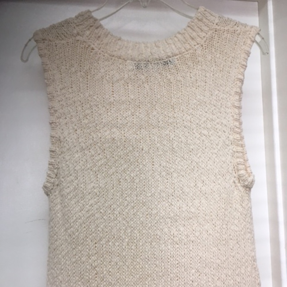 NEW ANTHRO CALLAHAN ISLA IVORY KNIT MIDI DRESS SLITS - Picture 12 of 13